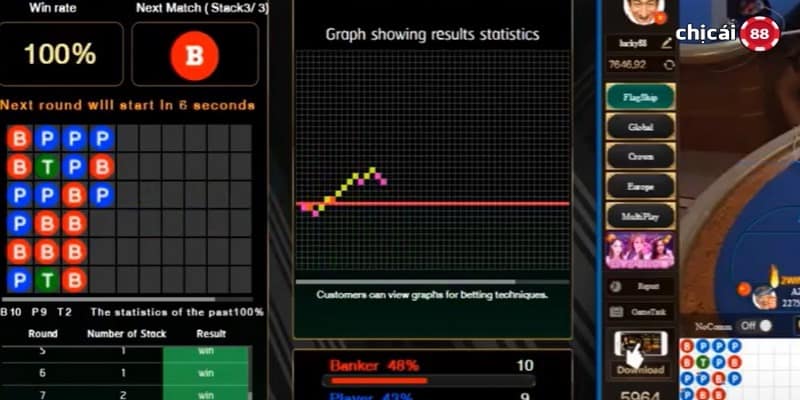 Cách đọc cầu Baccarat với app Hack Baccarat